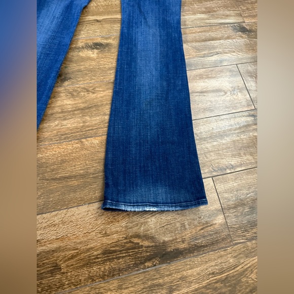 7 for all Mankind “A” Pocket Mid Rise Boot Cut Jeans with embellished Pocket 28T - Picture 10 of 15